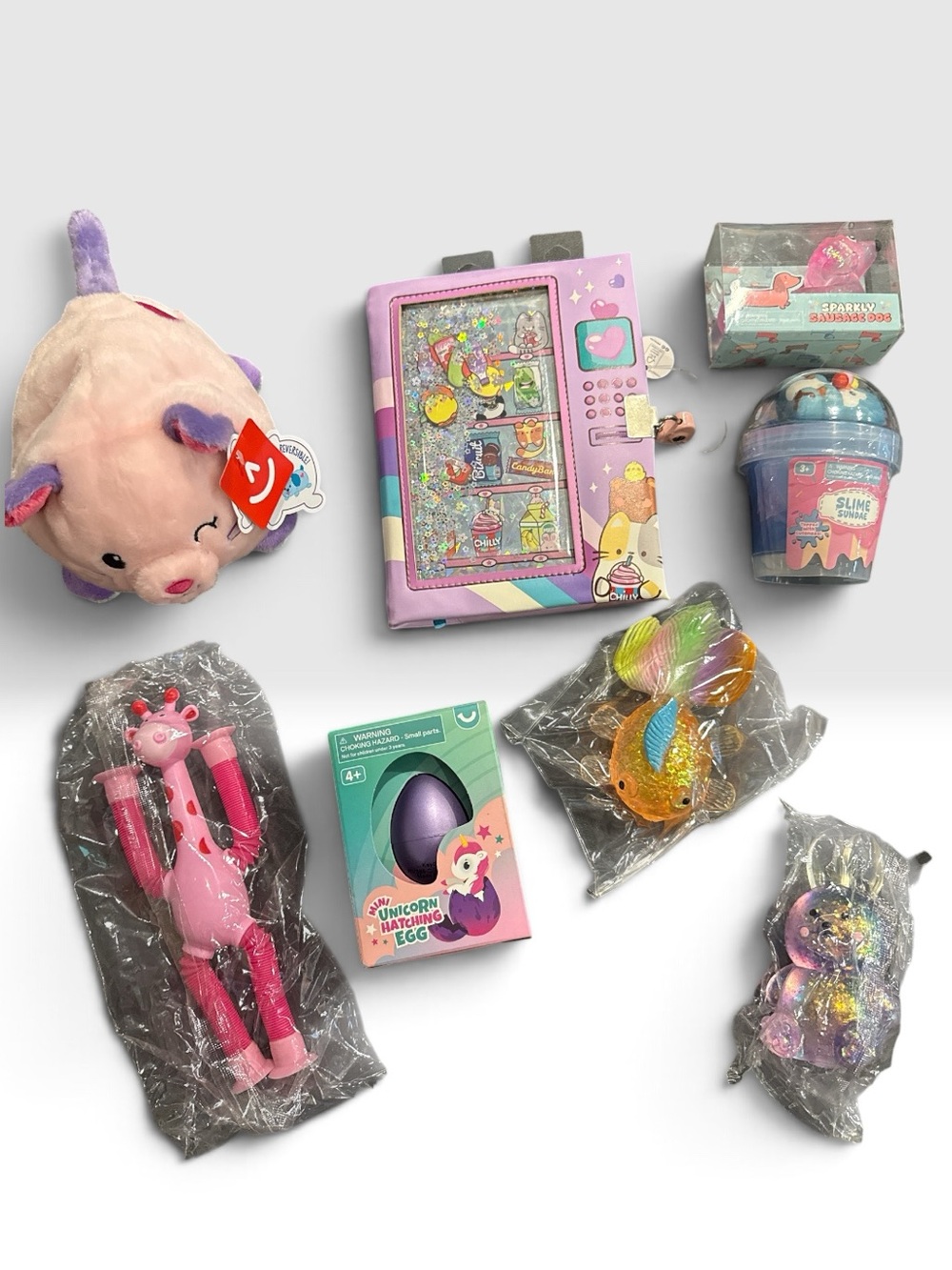 WD6. Girls Toy 6 Pack Bundle - Toys, Squishies, & More! $50 Retail
